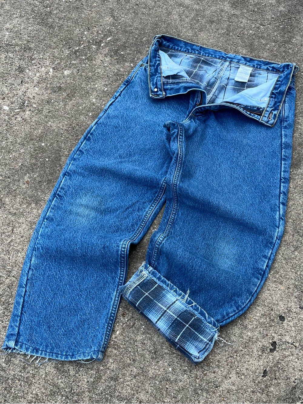 Vintage Carhartt Denim Flannel Lined Jeans